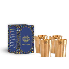 Pure Brass Lining Design Glass  160ml