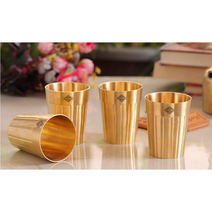 Pure Brass Lining Design Glass  160ml