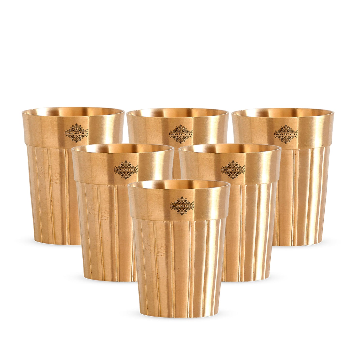 Pure Brass Lining Design Glass  160ml