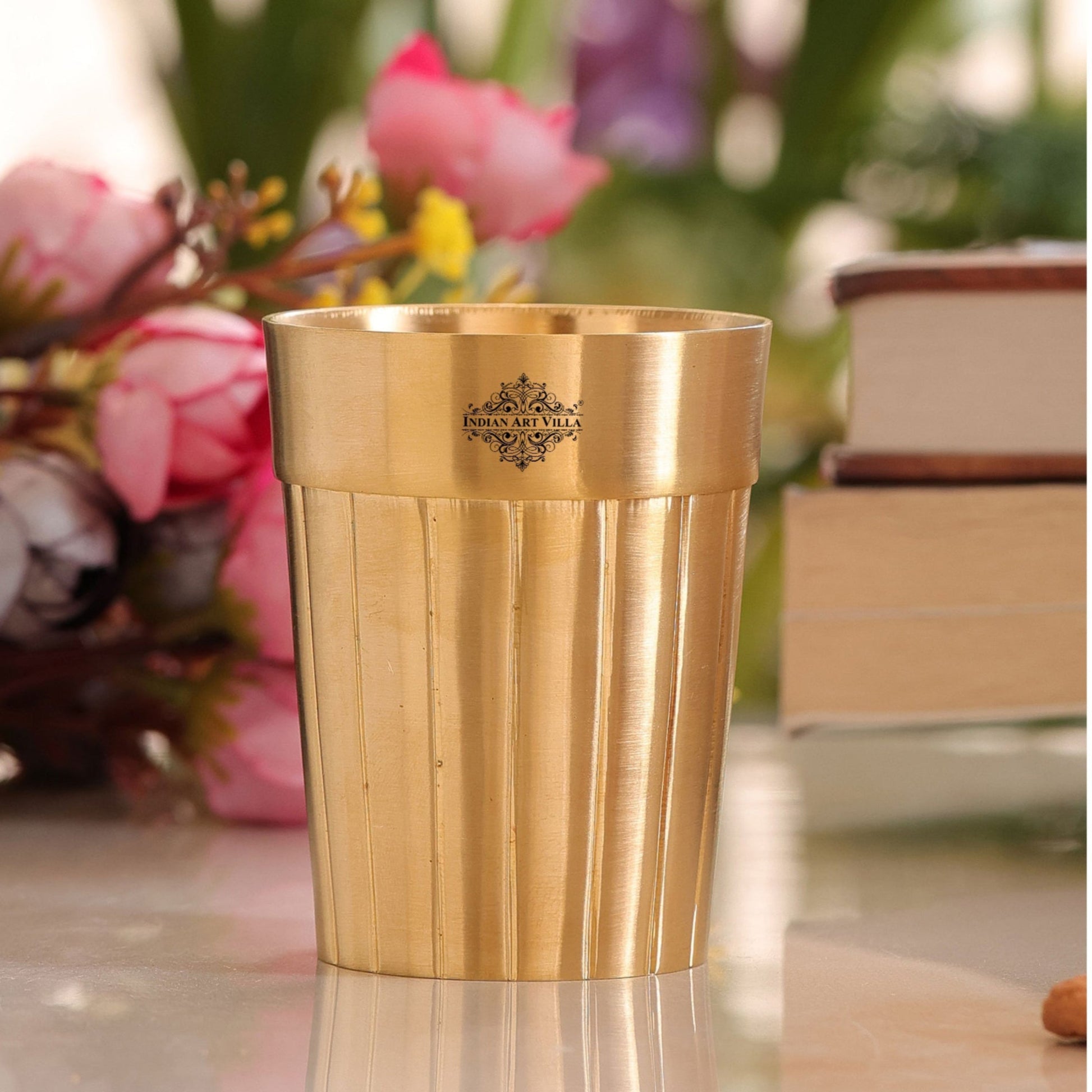 Pure Brass Lining Design Glass  160ml