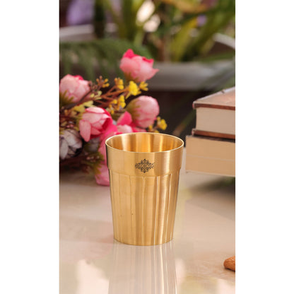 Pure Brass Lining Design Glass  160ml
