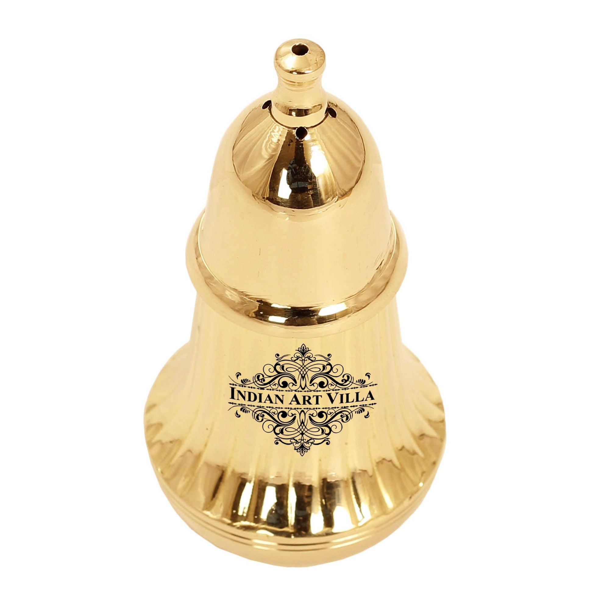 Brass Pepper & Salt Shaker Lining Design Storage For Pepper Powder Tableware Home Hotel Restaurant
