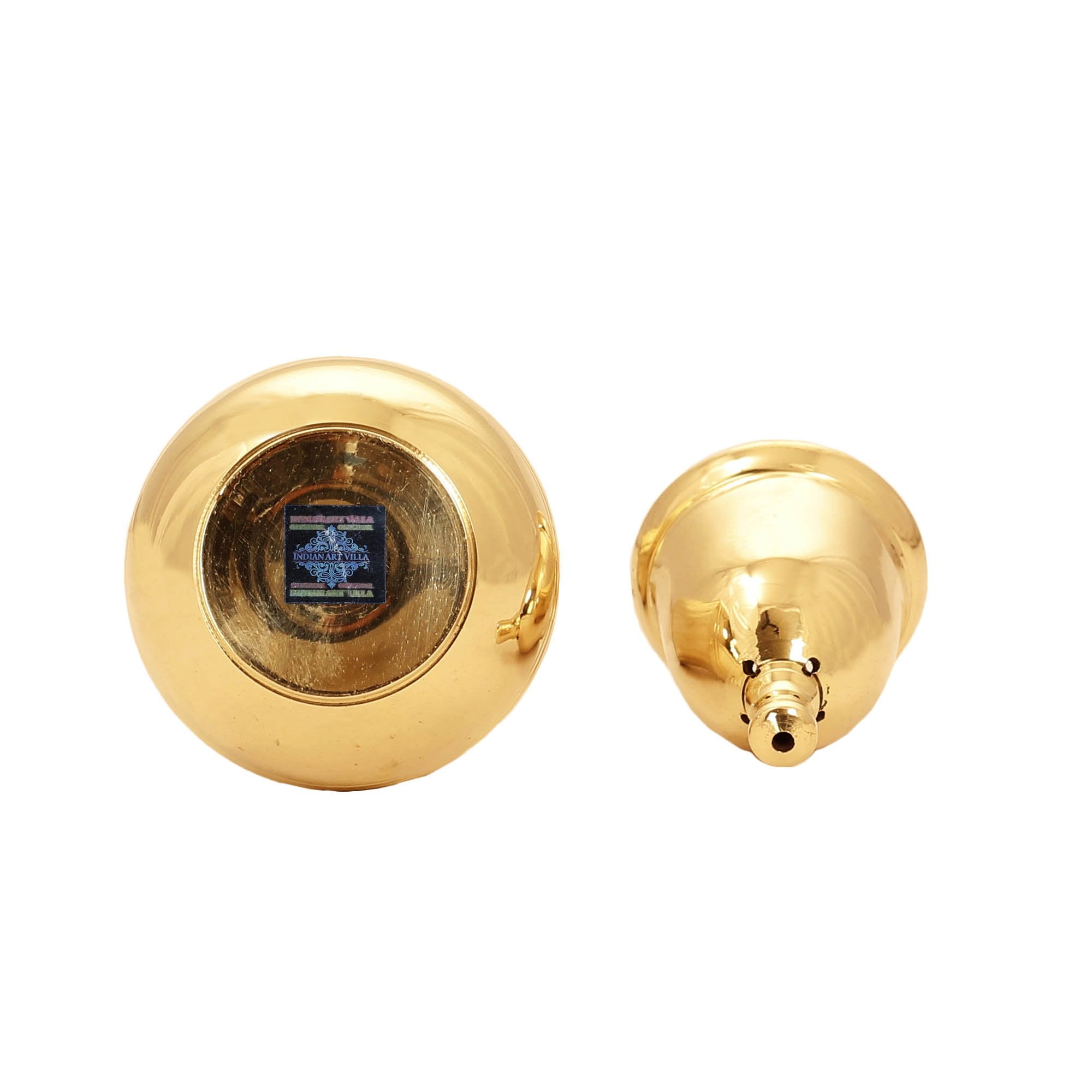 Brass Pepper & Salt Shaker Lining Design Storage For Pepper Powder Tableware Home Hotel Restaurant