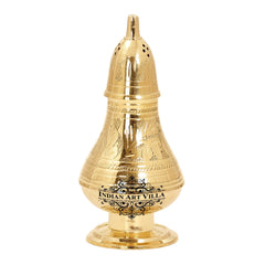 Brass Pepper & Salt Shaker Embossed Design Storage For Pepper Powder Tableware Home Hotel