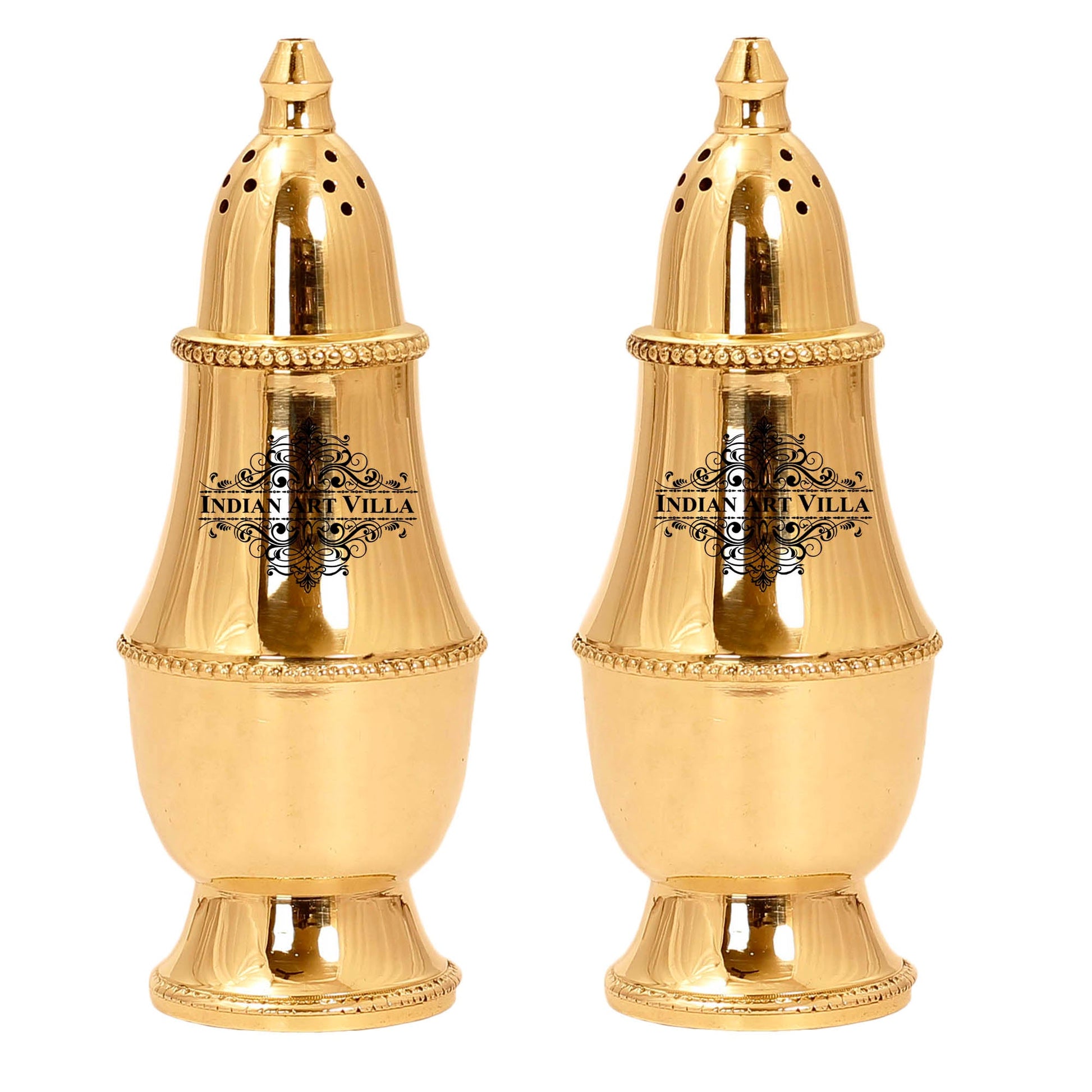 Brass Pepper & Salt Shaker, Storage For Pepper Powder, Tableware Home  Hotel,Volume - 60 ML