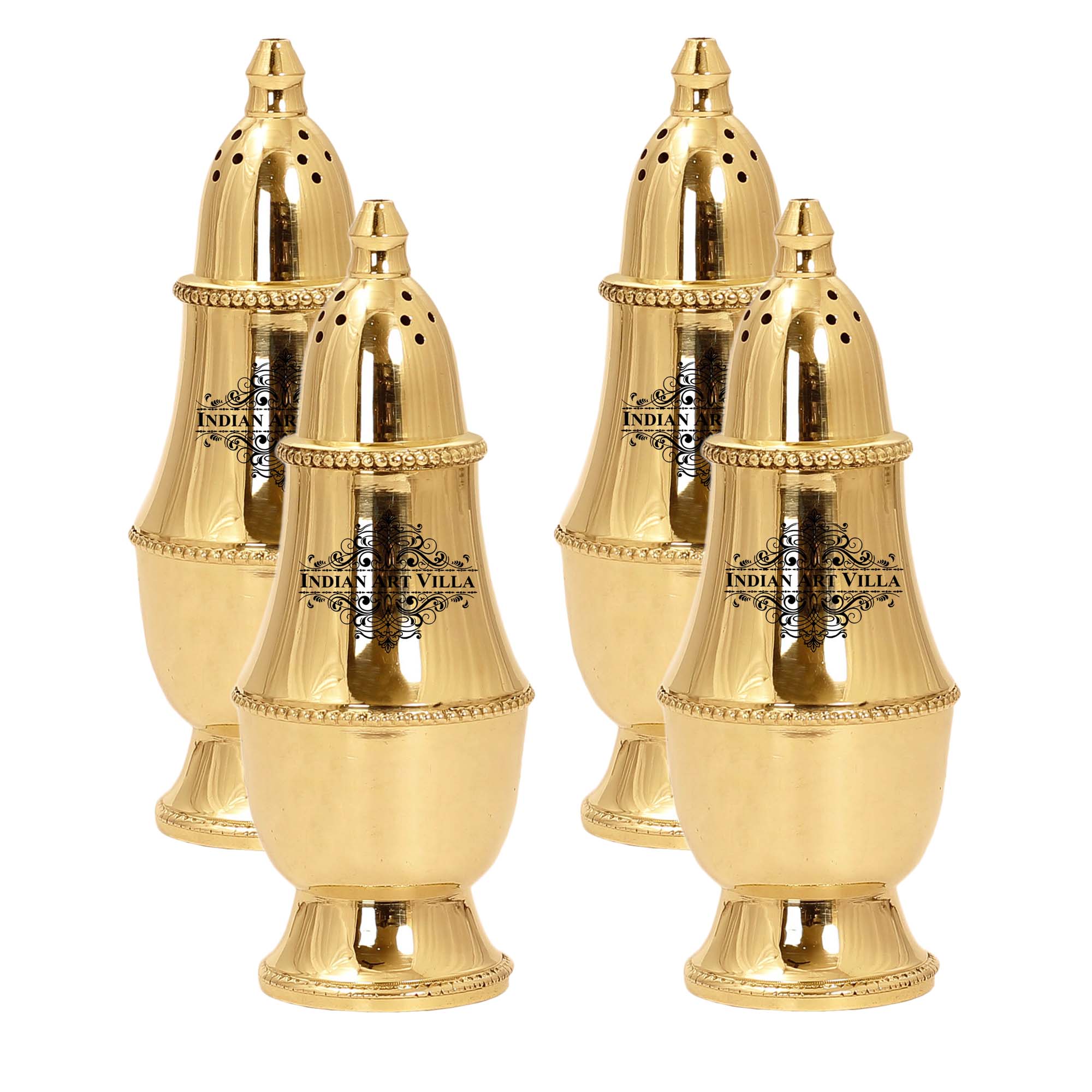 Brass Pepper & Salt Shaker, Storage For Pepper Powder, Tableware Home  Hotel,Volume - 60 ML