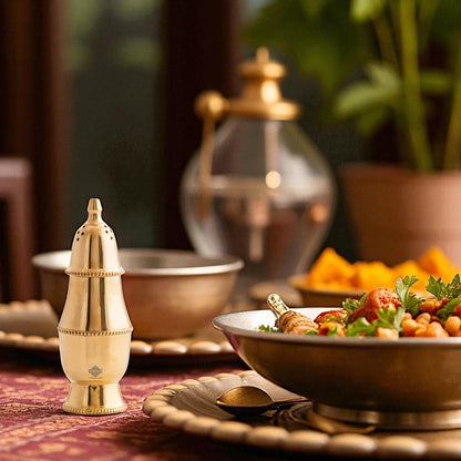 Brass Pepper & Salt Shaker, Storage For Pepper Powder, Tableware Home  Hotel,Volume - 60 ML