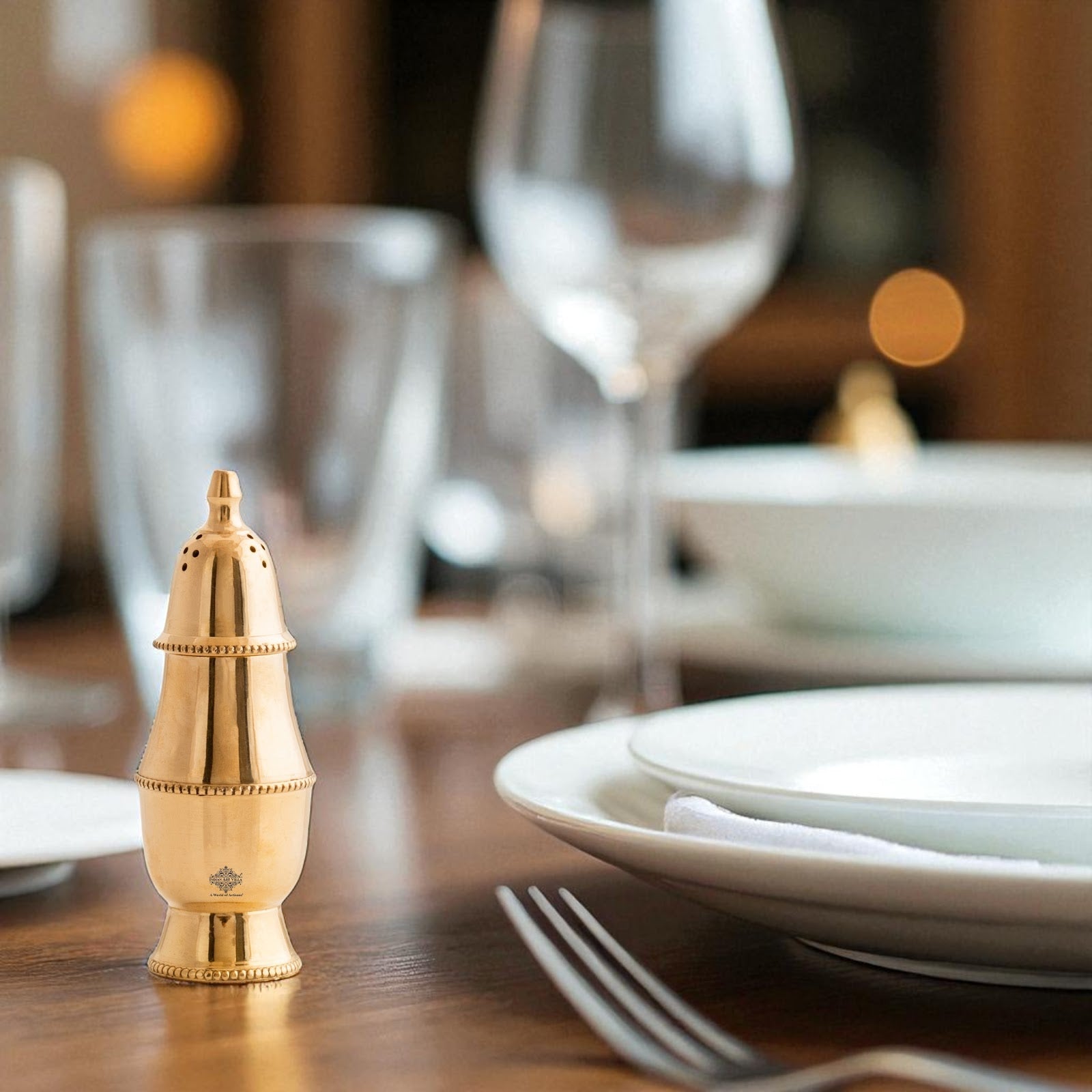 Brass Pepper & Salt Shaker, Storage For Pepper Powder, Tableware Home  Hotel,Volume - 60 ML