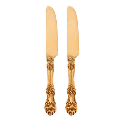Brass Designer Butter Knife | Used to serve out pats of butter from a central butter dish to individual diners' plates