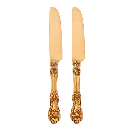 Brass Designer Butter Knife | Used to serve out pats of butter from a central butter dish to individual diners' plates