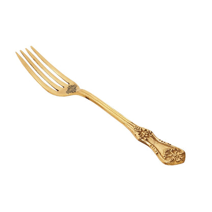 Brass Designer Fork, Tableware Home Hotel , Length:- 17.27 cm