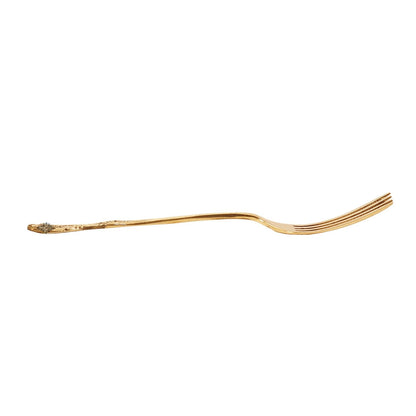 Brass Designer Fork, Tableware Home Hotel , Length:- 17.27 cm