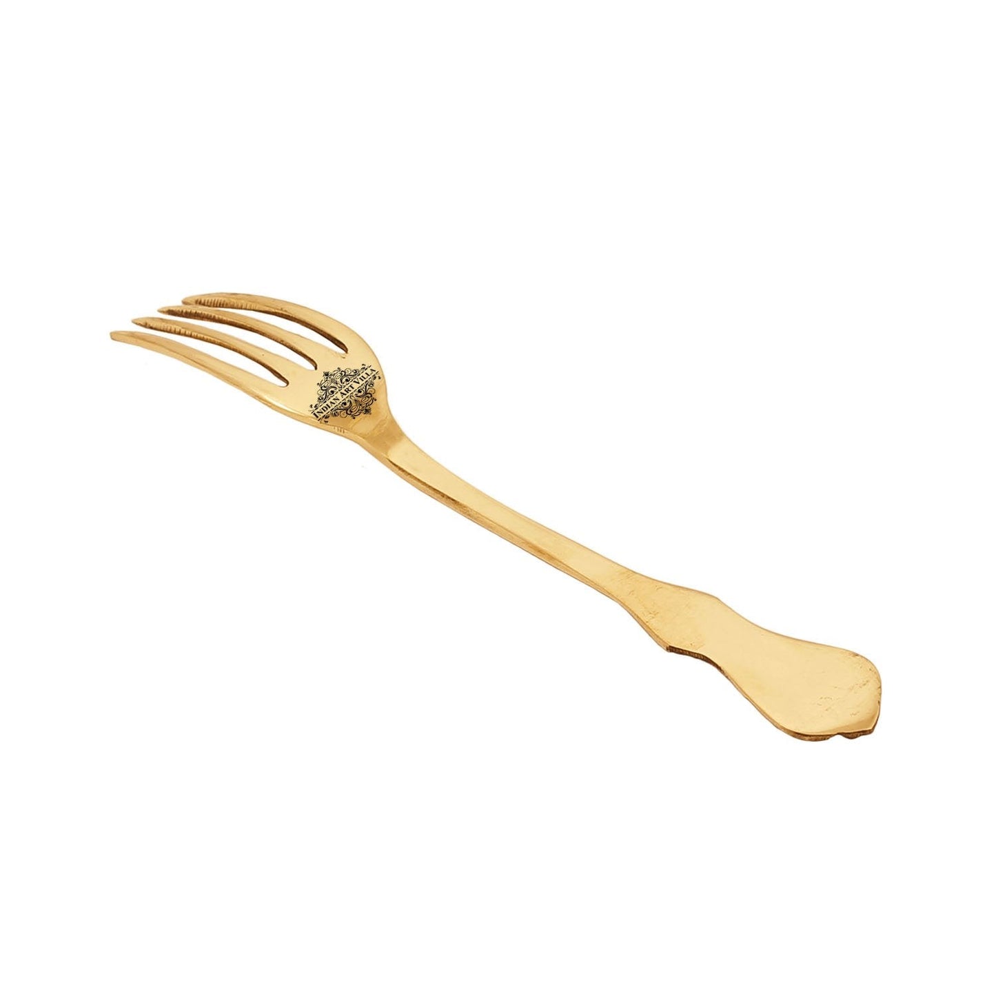 Brass Designer Fork, Tableware Home Hotel , Length:- 17.27 cm