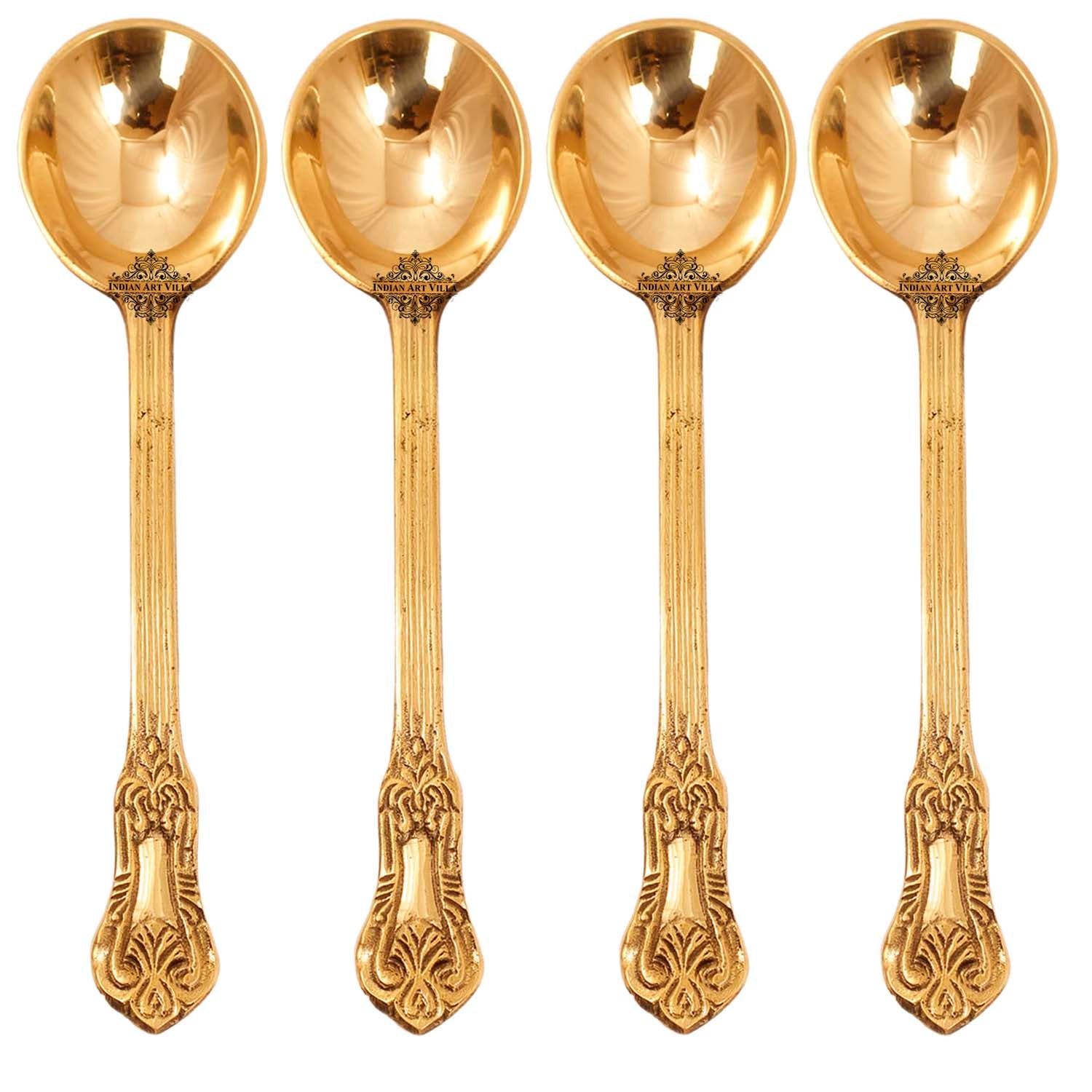 Brass Designer Serving Spoon, Tableware & Serveware Home Hotel , Length:- 17.27 cm