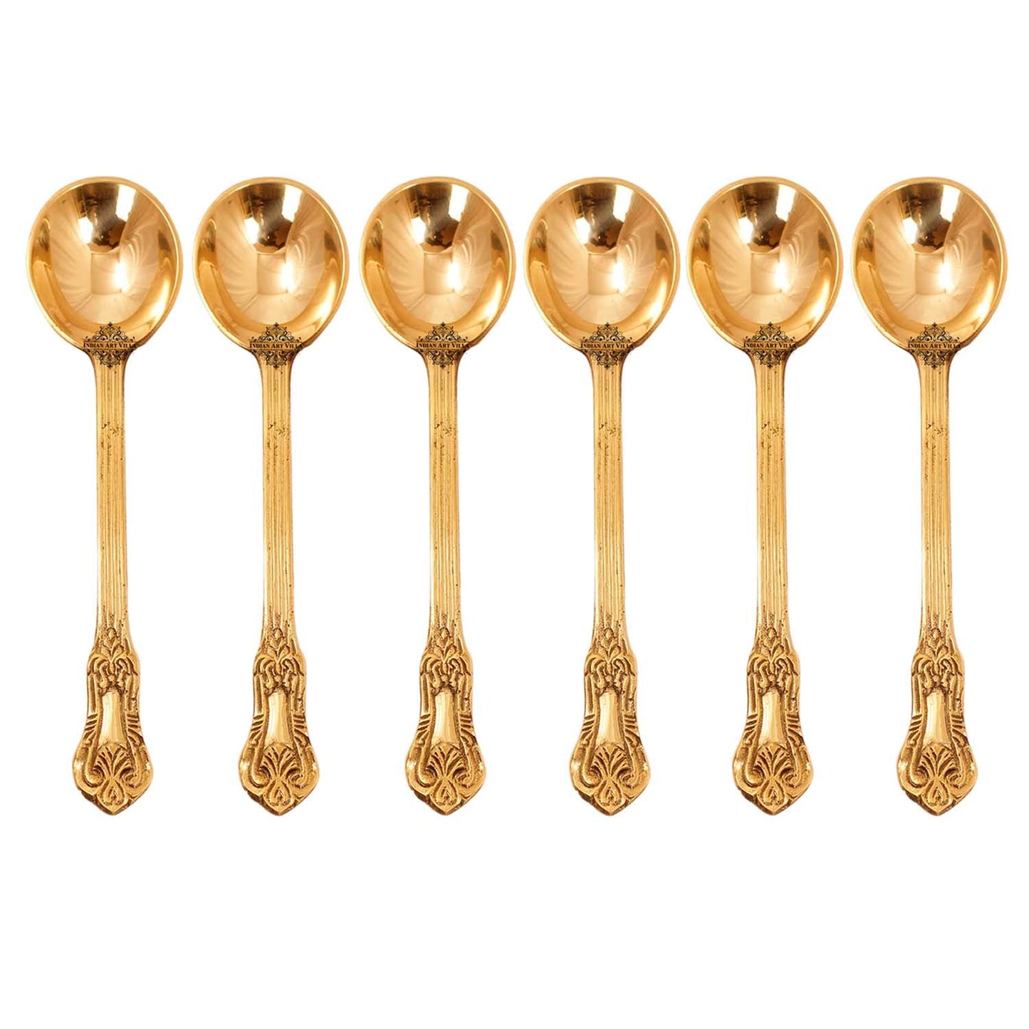 Brass Designer Serving Spoon, Tableware & Serveware Home Hotel , Length:- 17.27 cm