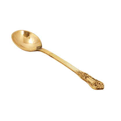 Brass Designer Serving Spoon, Tableware & Serveware Home Hotel , Length:- 17.27 cm
