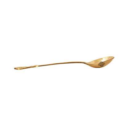 Brass Designer Serving Spoon, Tableware & Serveware Home Hotel , Length:- 17.27 cm