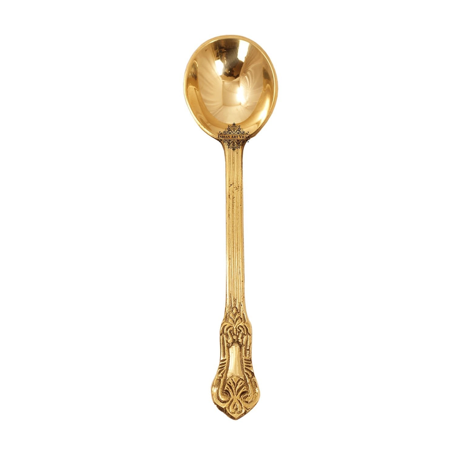 Brass Designer Serving Spoon, Tableware & Serveware Home Hotel , Length:- 17.27 cm
