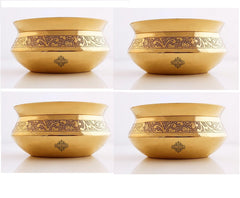 Brass Embossed Designer Handi | Dinnerware | Tableware | Serveware