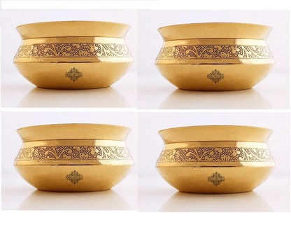 Brass Embossed Designer Handi | Dinnerware | Tableware | Serveware