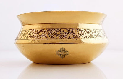 Brass Embossed Designer Handi | Dinnerware | Tableware | Serveware