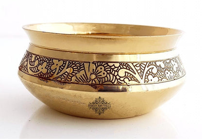 Brass Embossed Designer Handi | Dinnerware | Tableware | Serveware