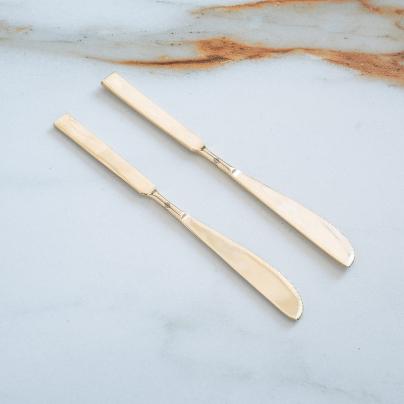 Brass Designer Knife With Flat Edge, Length 8.3 Inch