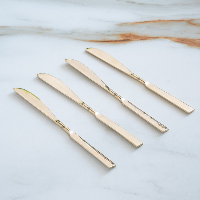 Brass Designer Knife With Flat Edge, Length 8.3 Inch