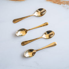 Brass Baby Spoon with Shine Finish Design