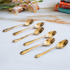 Brass Baby Spoon with Shine Finish Design