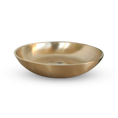 Brass Rice Plate With Matt Finish Design, Decorative Dinnerware, Tableware and Serveware for Home Hotel Restaurant, Diameter-10.92 cm