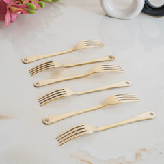 Brass Fork With Bedding Design, Length - 20.32 cm