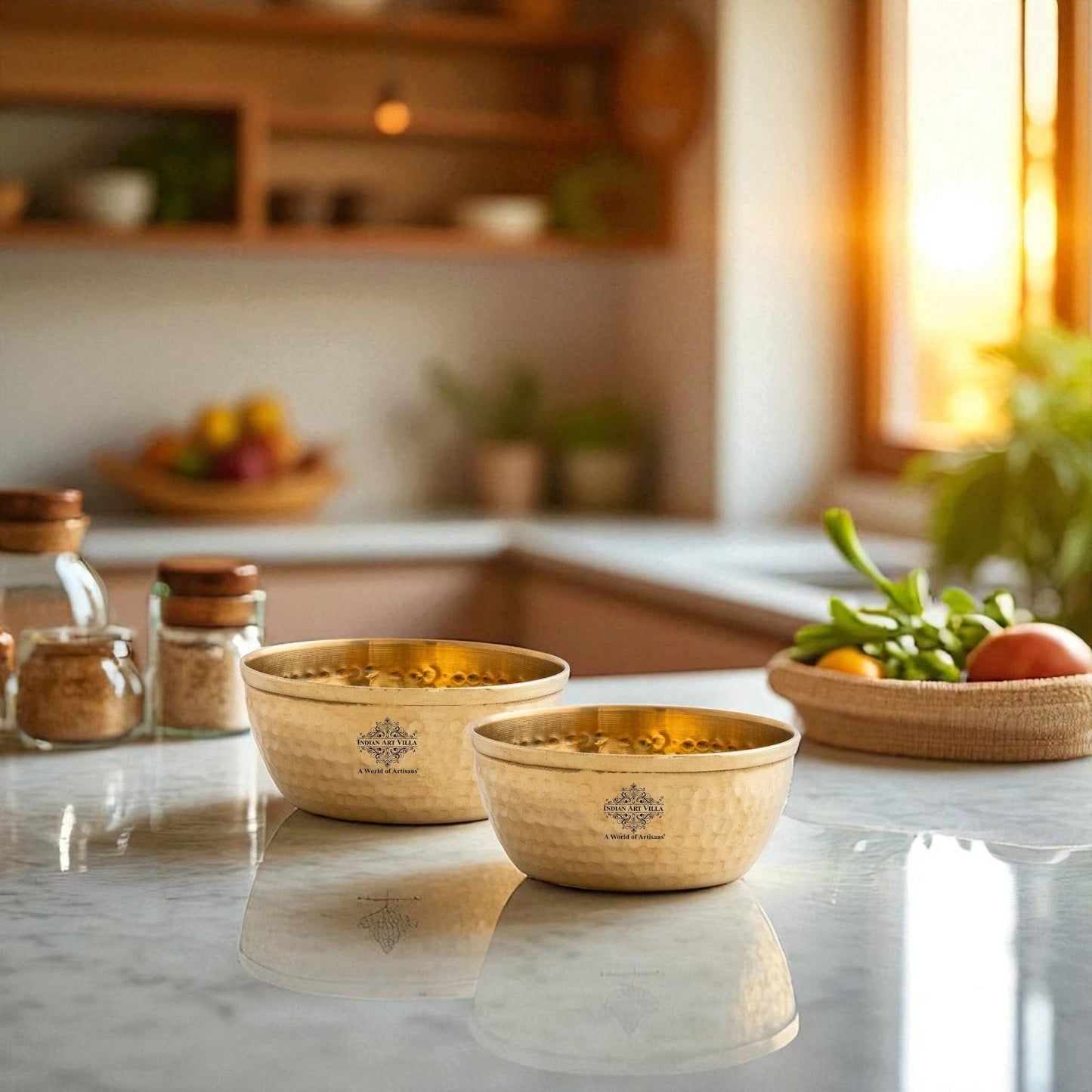 Brass Bowl With Shine Finshed, Diameter-8.89 cm
