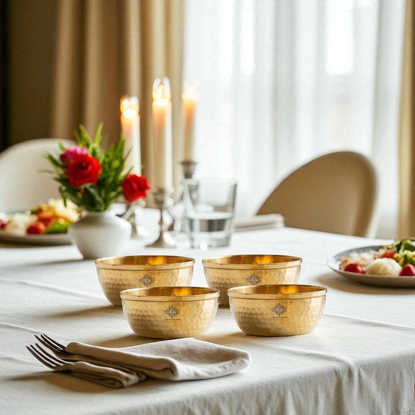 Brass Bowl With Shine Finshed, Diameter-8.89 cm