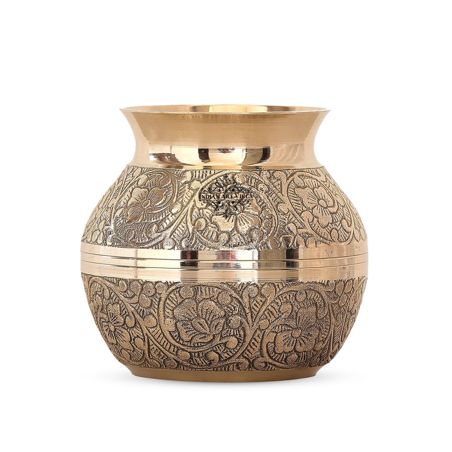 Pure Brass Embossed with lining Designe Lota