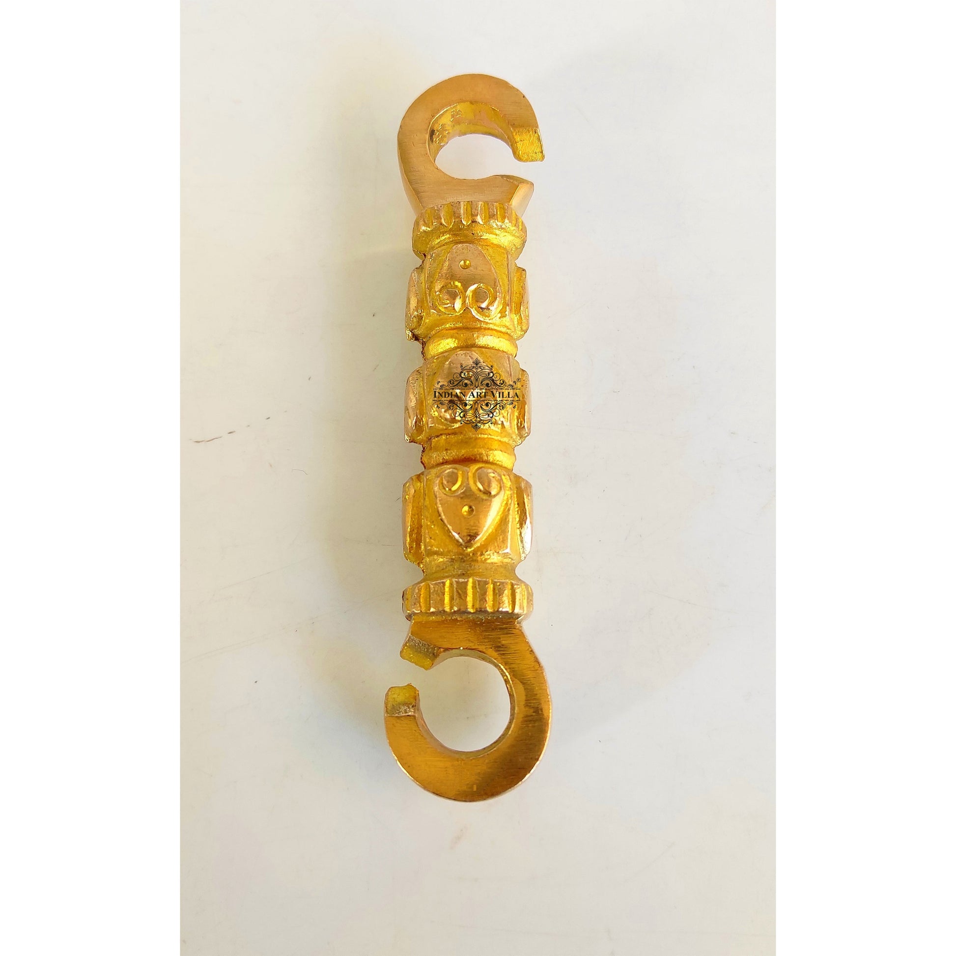 Pure Brass Swing Jhula Chain Hook With Pan Design, Swing or Jhula Accessories for décor of Home, Hotels & Restaurants