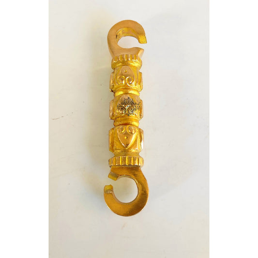 Pure Brass Swing Jhula Chain Hook With Pan Design, Swing or Jhula Accessories for décor of Home, Hotels & Restaurants