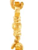 Brass Jhula Chain Horse, Men Guard, Peacock, Rudraksh Design, 191.01 cm Each, Set of 4