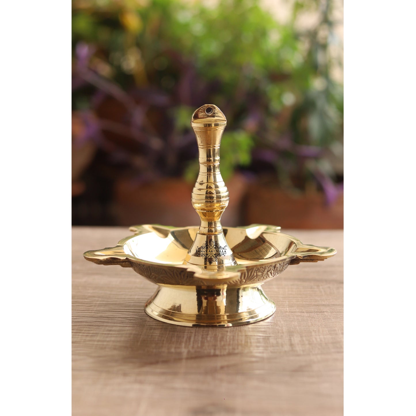 Handmade Pure Brass Hanging Latkan Heavy Diya, Decorative Oil Lamp For Home, Temple and Office,