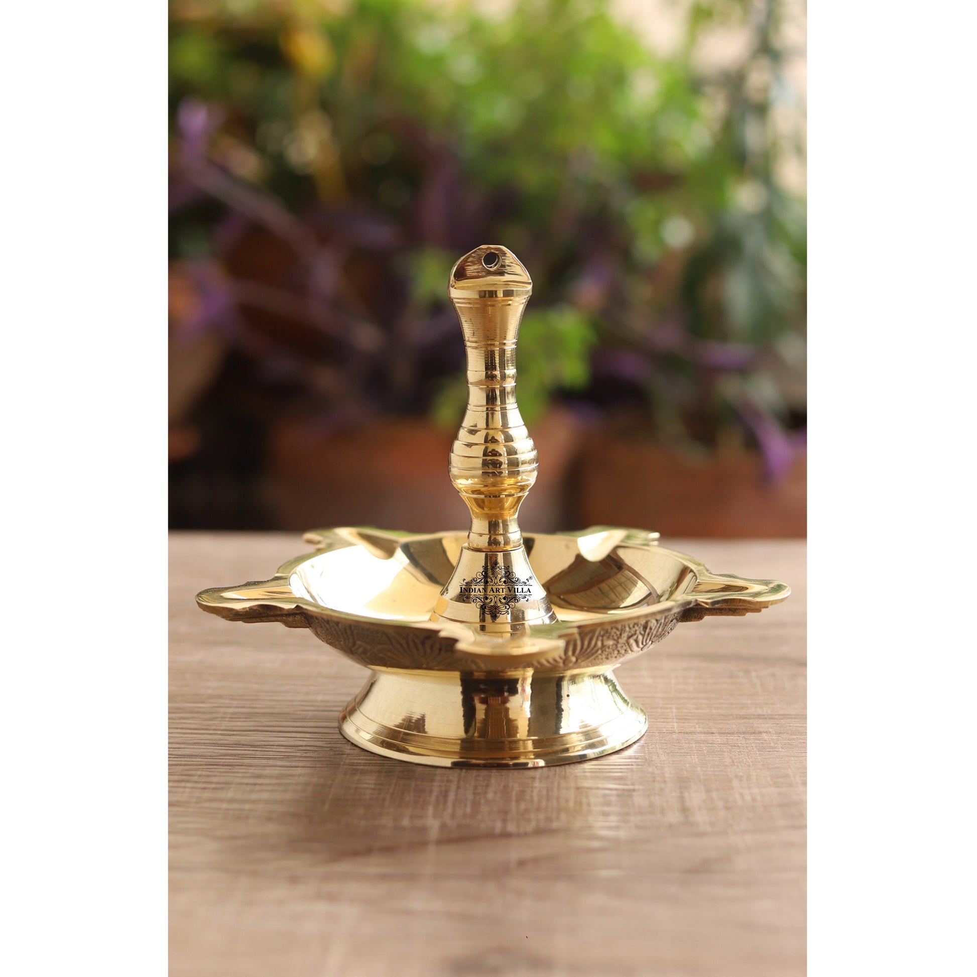 Handmade Pure Brass Hanging Latkan Heavy Diya, Decorative Oil Lamp For Home, Temple and Office,