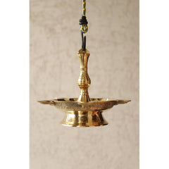 Handmade Pure Brass Hanging Latkan Heavy Diya, Decorative Oil Lamp For Home, Temple and Office,