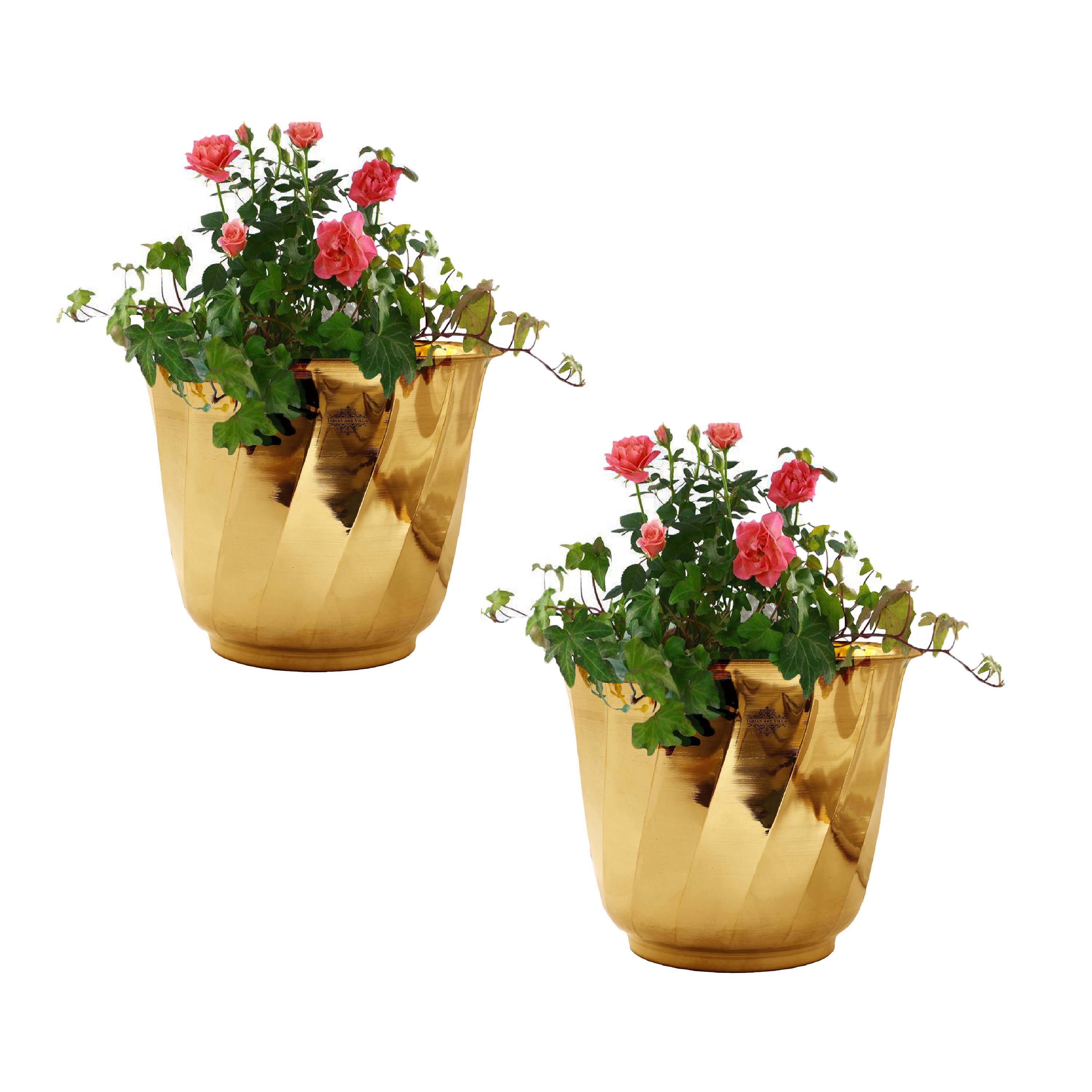Brass Handmade Designer Planter, Flower Pot, Home Decor