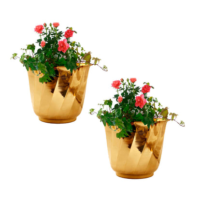 Brass Handmade Designer Planter, Flower Pot, Home Decor