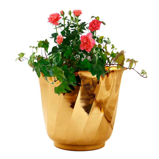 Brass Handmade Designer Planter, Flower Pot, Home Decor