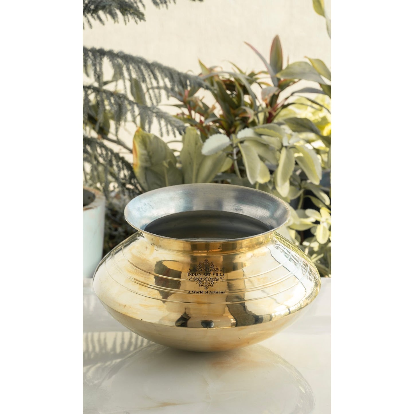 Brass Lining Design Patila Handi With Tin Lining