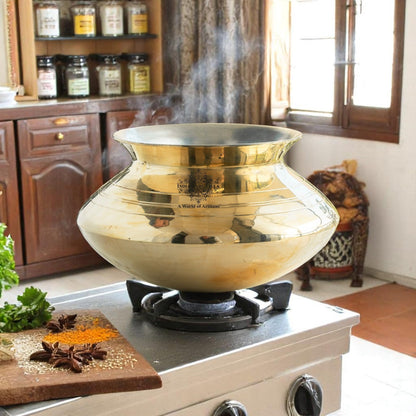 Brass Lining Design Patila Handi With Tin Lining