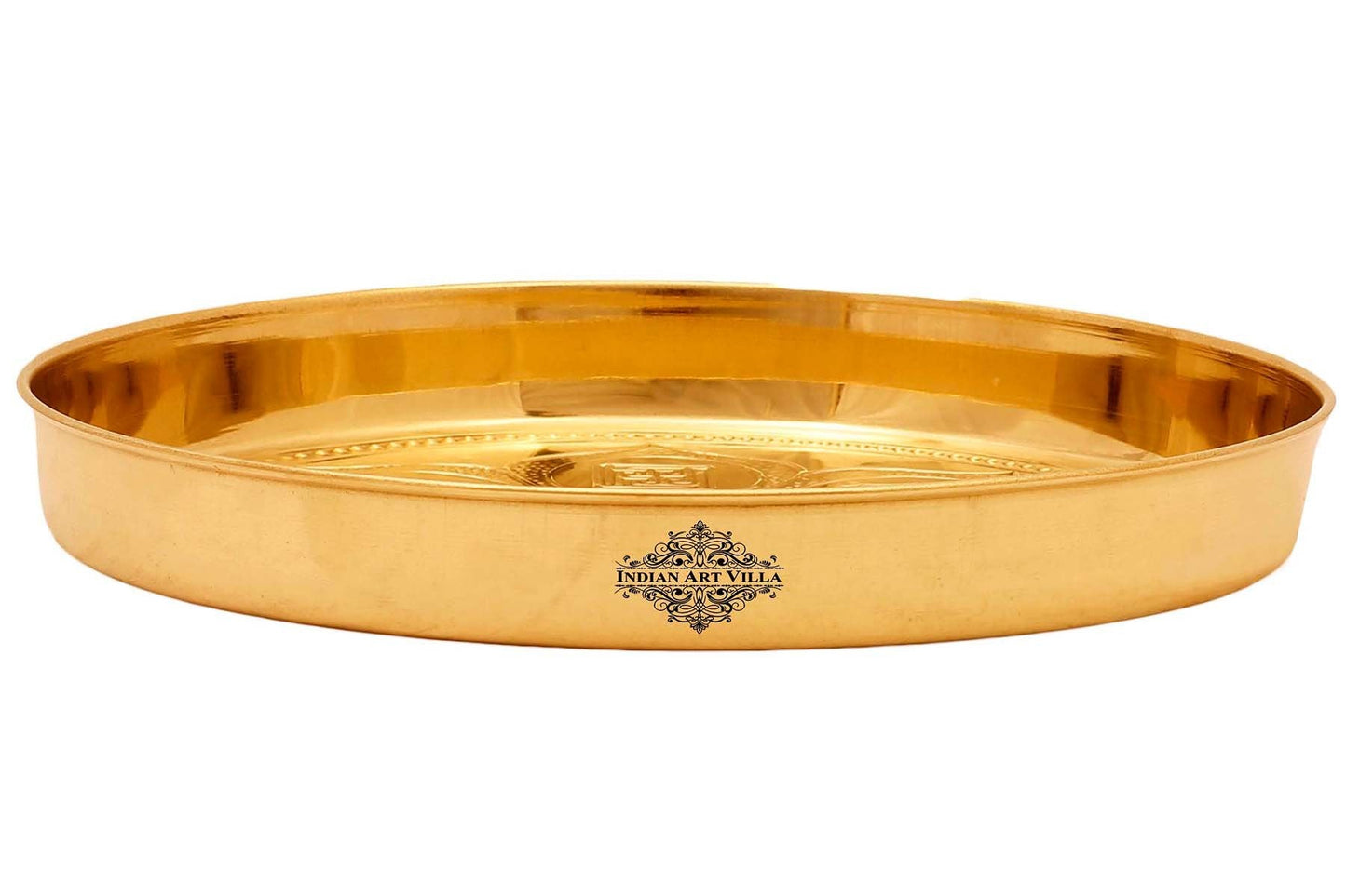 Handmade Pure Brass Asthmanghal Puja Thali For Spiritual and Puja