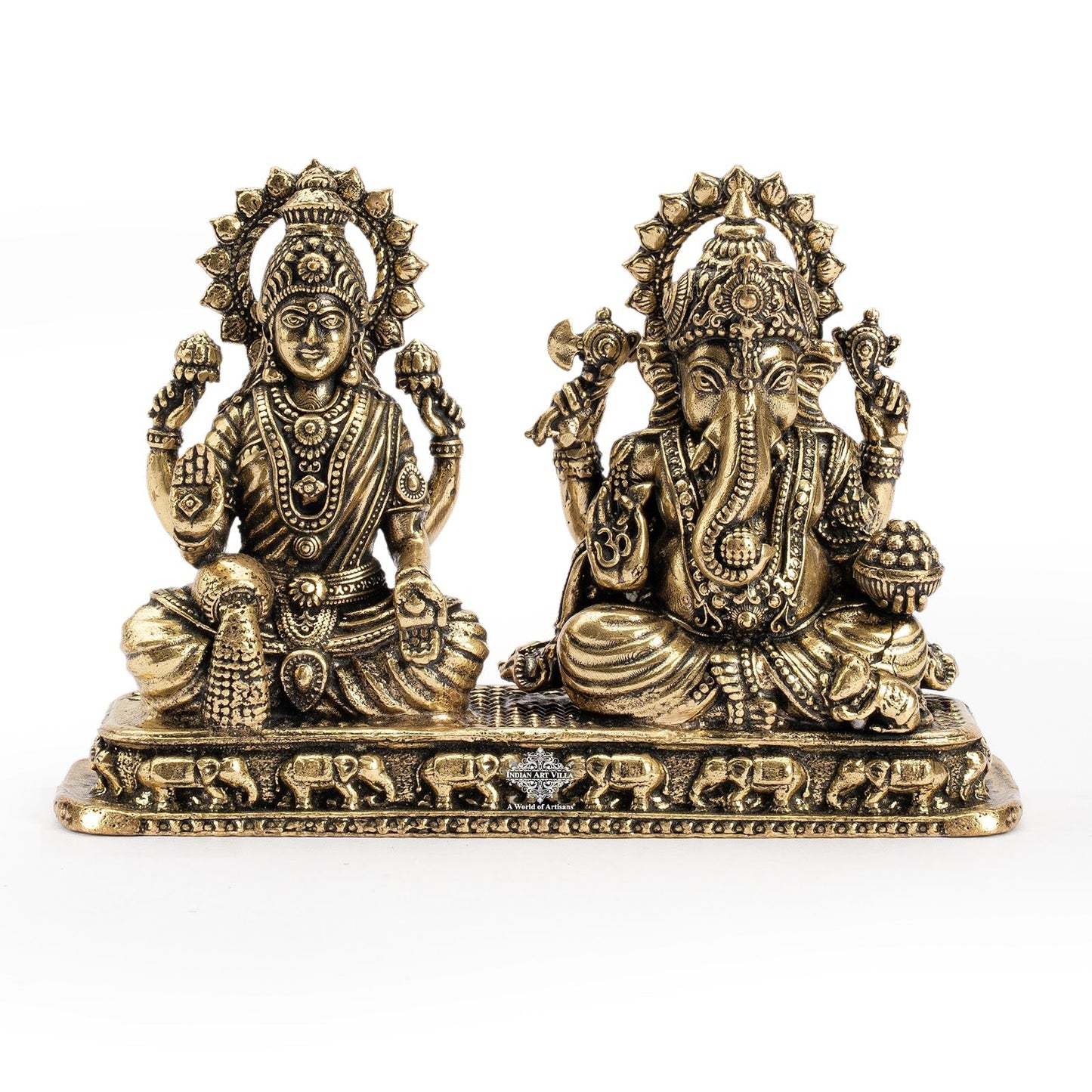 Pure Brass Ganesh Ji Murti With