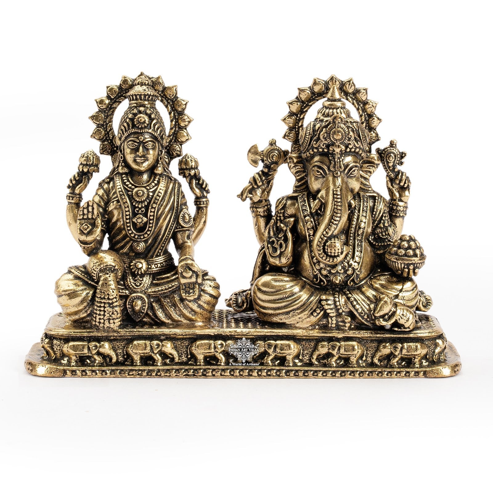 Pure Brass Ganesh Ji Murti With