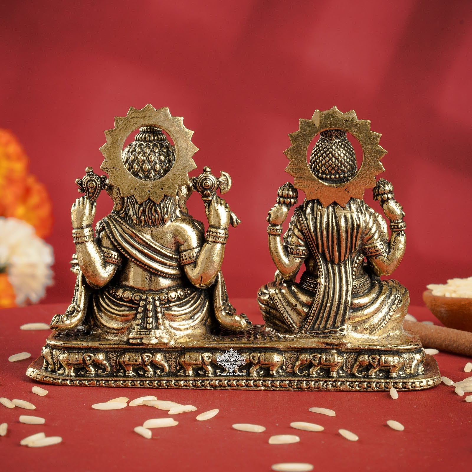 Pure Brass Ganesh Ji Murti With
